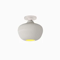 Sculptural Ribbed Flush Mount | West Elm