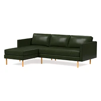 Eddy Leather 2-Piece Chaise Sectional (92") | West Elm