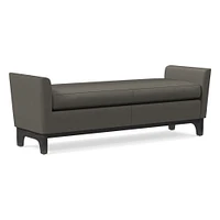 Harvey Leather Bench | West Elm