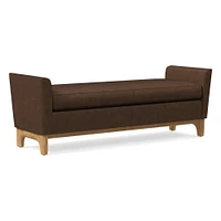 Harvey Leather Bench | West Elm