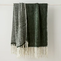 Brushed Herringbone Throw | West Elm