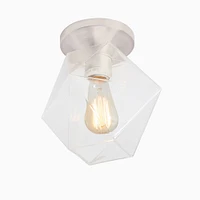 Sculptural Faceted Flush Mount | West Elm