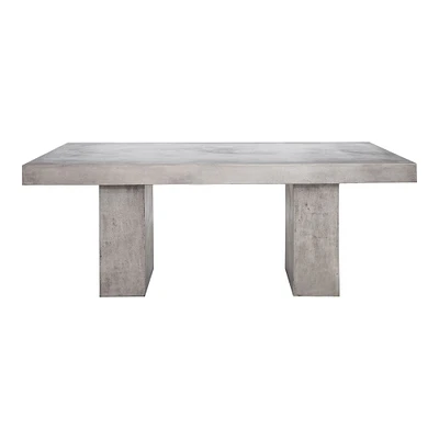 Block Leg Outdoor Dining Table | West Elm