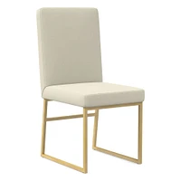 Range Leather High-Back Dining Chair | West Elm