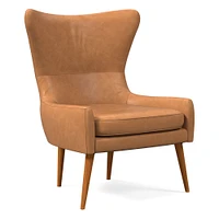 Erik Leather Wing Chair | West Elm