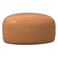 Hal Leather Ottoman | West Elm