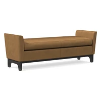 Harvey Leather Bench | West Elm