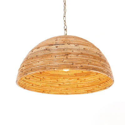 Lilou Rattan Pendant | Modern Light Fixtures | West Elm