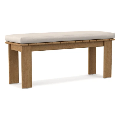 Playa Outdoor Dining Bench Sunbrella® Cushion Cover | West Elm