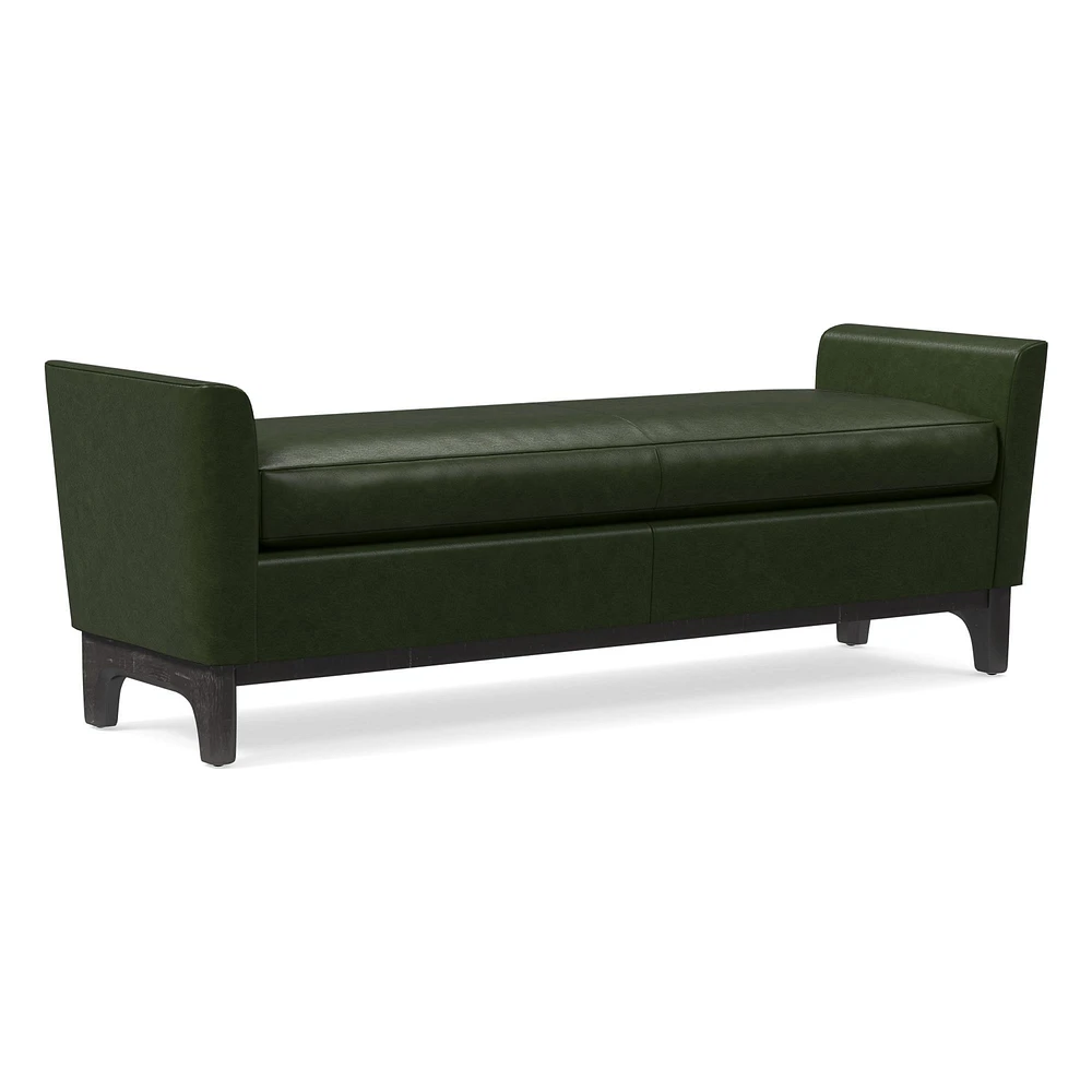 Harvey Leather Bench | West Elm