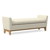 Harvey Leather Bench | West Elm