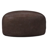 Hal Leather Ottoman | West Elm