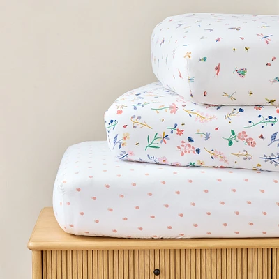 Organic Little Garden Crib Fitted Sheet Bundle | West Elm