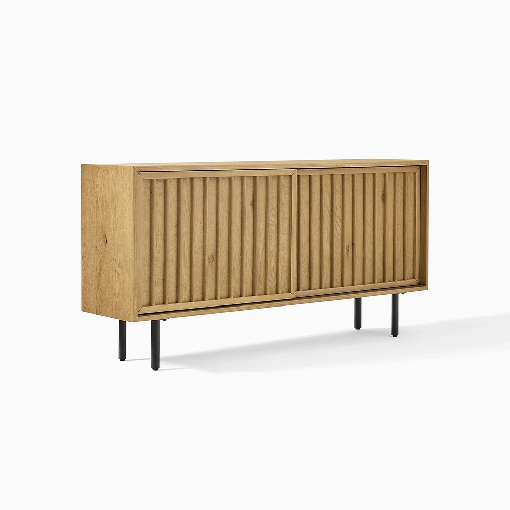 Slatted Shallow Media Console (48") | West Elm