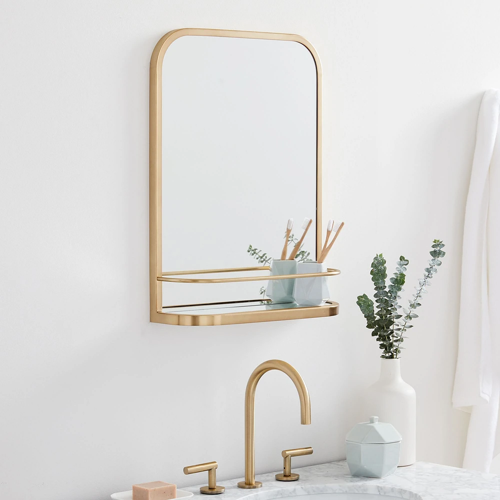 Seamless Wall Shelf Mirror - 17"W x 23"H | West Elm