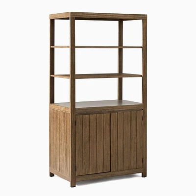 Portside Outdoor Wide Storage Cabinet w/ Shelves | West Elm