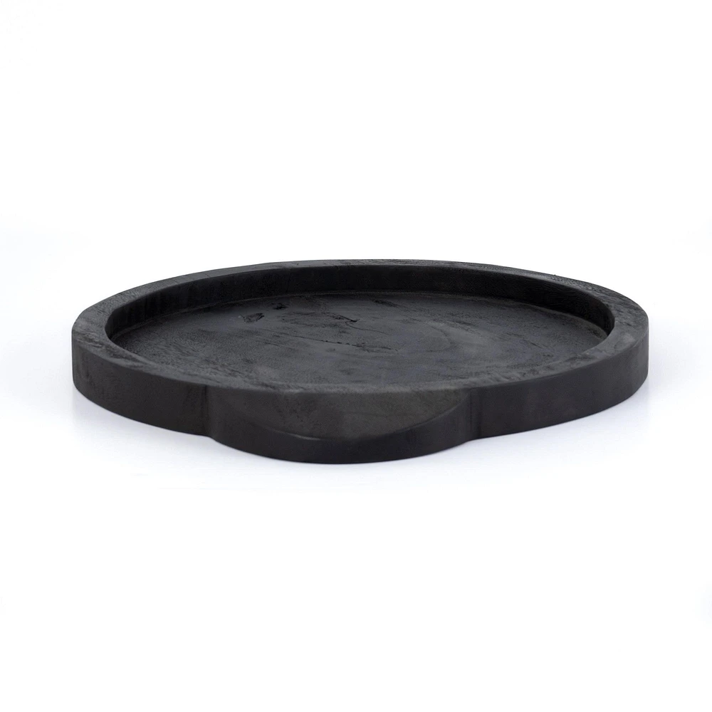 Tadeo Round Wood Tray | West Elm