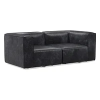 Remi Leather Modular Sofa (72"–108") | West Elm