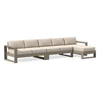 Portside Outside 3-Piece Long Chaise Sectional Outdoor Cushion Covers | West Elm