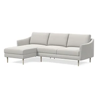 Sloane Leather 2-Piece Chaise Sectional (95.5") | West Elm