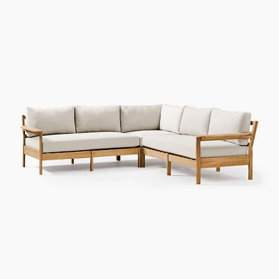 Playa Outdoor 3-Piece L-Shaped Sectional (95") | West Elm