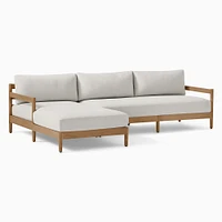 Hargrove Outdoor 2-Piece Chaise Sectional (100") | West Elm