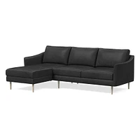 Sloane Leather 2-Piece Chaise Sectional (95.5") | West Elm