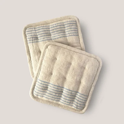 Farmhouse Pottery Agrarian Linen Potholder Set | West Elm