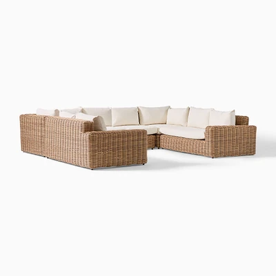 Westport Outdoor 6-Piece U-Shaped Sectional (139") | West Elm