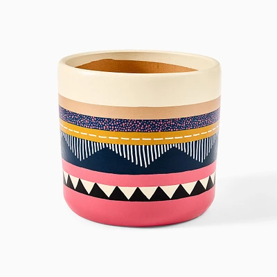 Ultralight Dreams Baselee Hand-Painted Textured Planter | West Elm