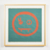 Wallshoppe Peace Skate Face Framed Wall Art by Tea Collection | West Elm