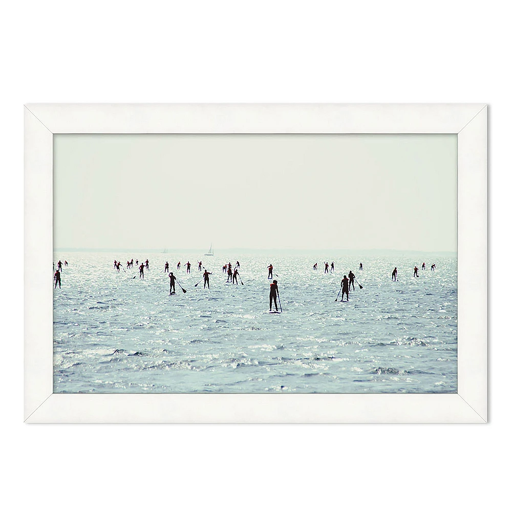 Wallshoppe Paddle Board Fleet Framed Wall Art by Nathan Turner | West Elm