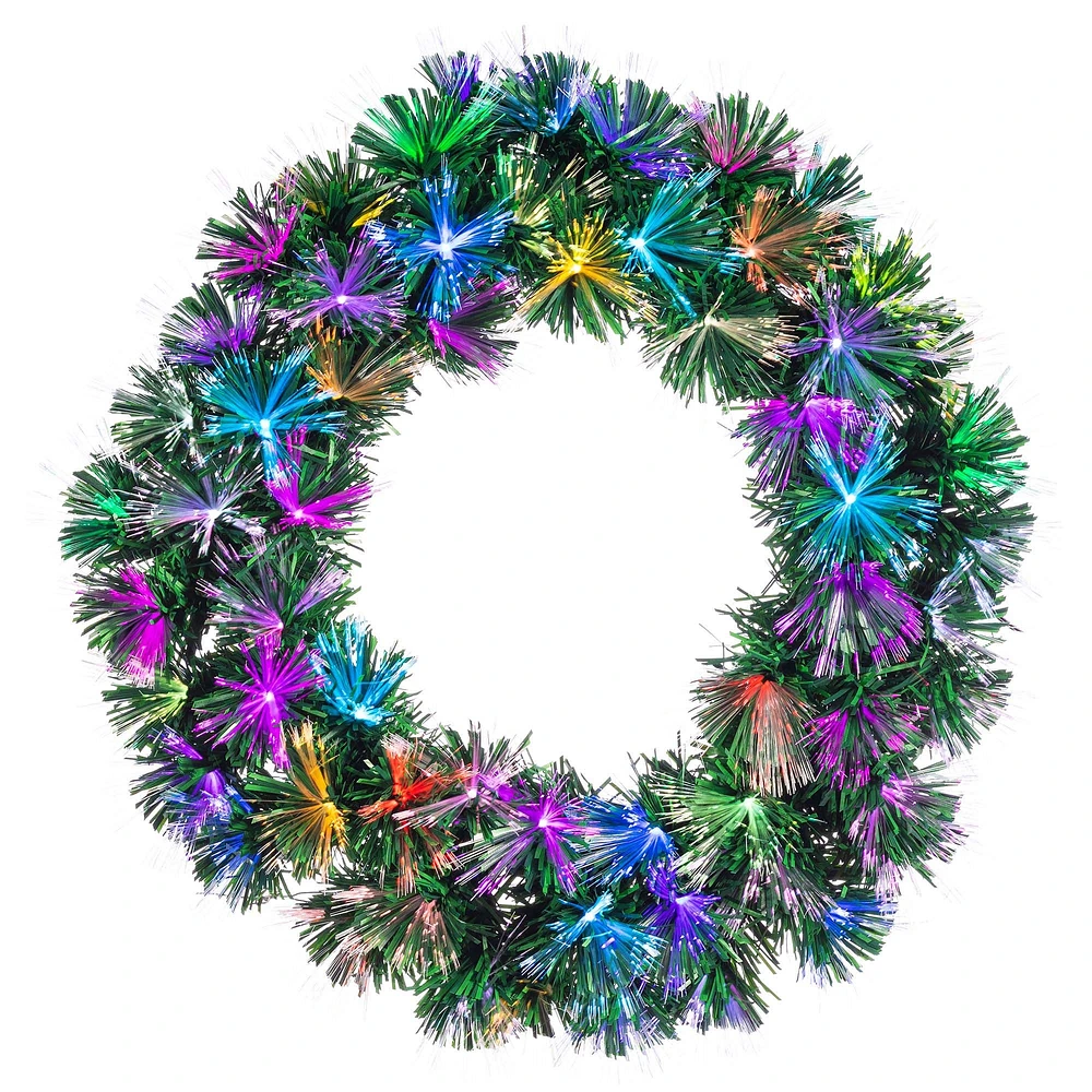 Color Changing Fiber Wreath | West Elm