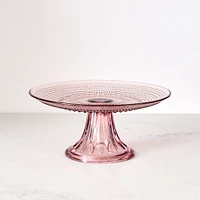 Jupiter Beaded Glass Cake Stand | West Elm