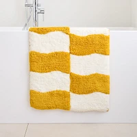 Wavy Blocks Bath Mat | West Elm