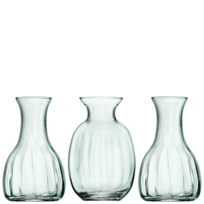 Mia Mini Recycled Glass Vases (Set of 3) | West Elm