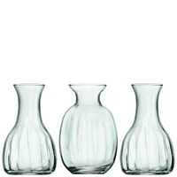 Mia Mini Recycled Glass Vases (Set of 3) | West Elm