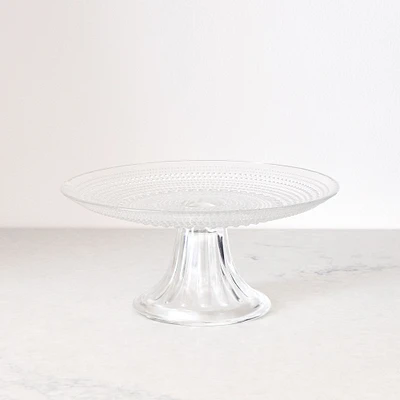 Jupiter Beaded Glass Cake Stand | West Elm