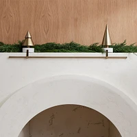 Metal & Marble Tree Multi Hook Stocking Holder | West Elm