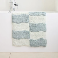 Wavy Blocks Bath Mat | West Elm