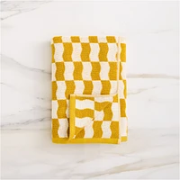 Wavy Blocks Towel Sets | West Elm