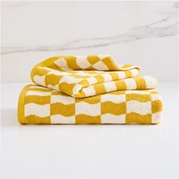 Wavy Blocks Towel Sets | West Elm