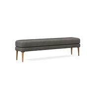 Auburn Leather Bench | West Elm