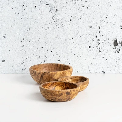 Gharyan Olive Wood Nesting Bowls (Set of 3) | West Elm