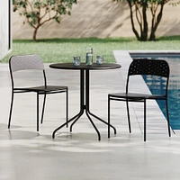 Riverview Outdoor Bistro Table & Stacking Chairs Set | West Elm