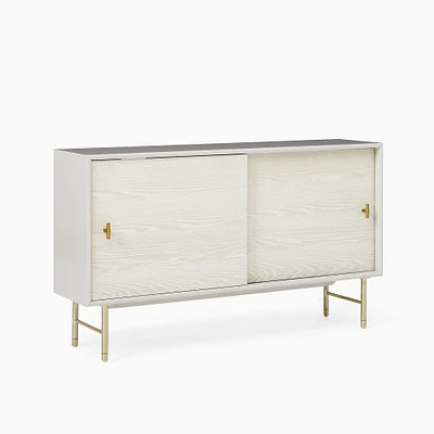 Modernist Wood & Lacquer Shallow Media Console (48") | West Elm