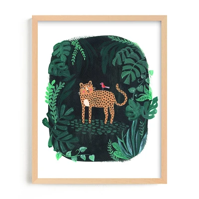 Wild Cat Framed Wall Art By Minted for West Elm Kids |