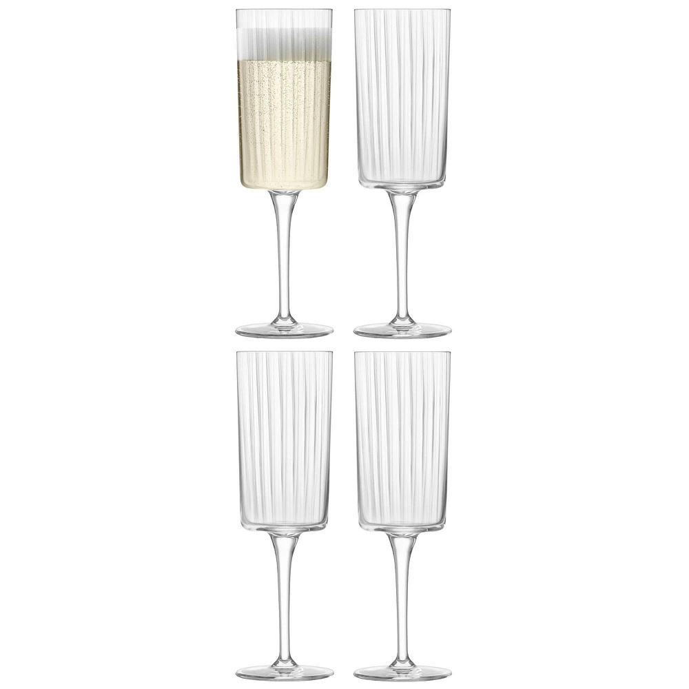 Gio Lines Champagne Flutes (Set of 4) | West Elm