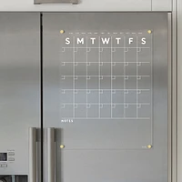 Girl Friday Magnetic Acrylic Fridge Calendar | West Elm