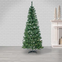 Pre-Lit Faux Pop-Up Green Christmas Tree | West Elm